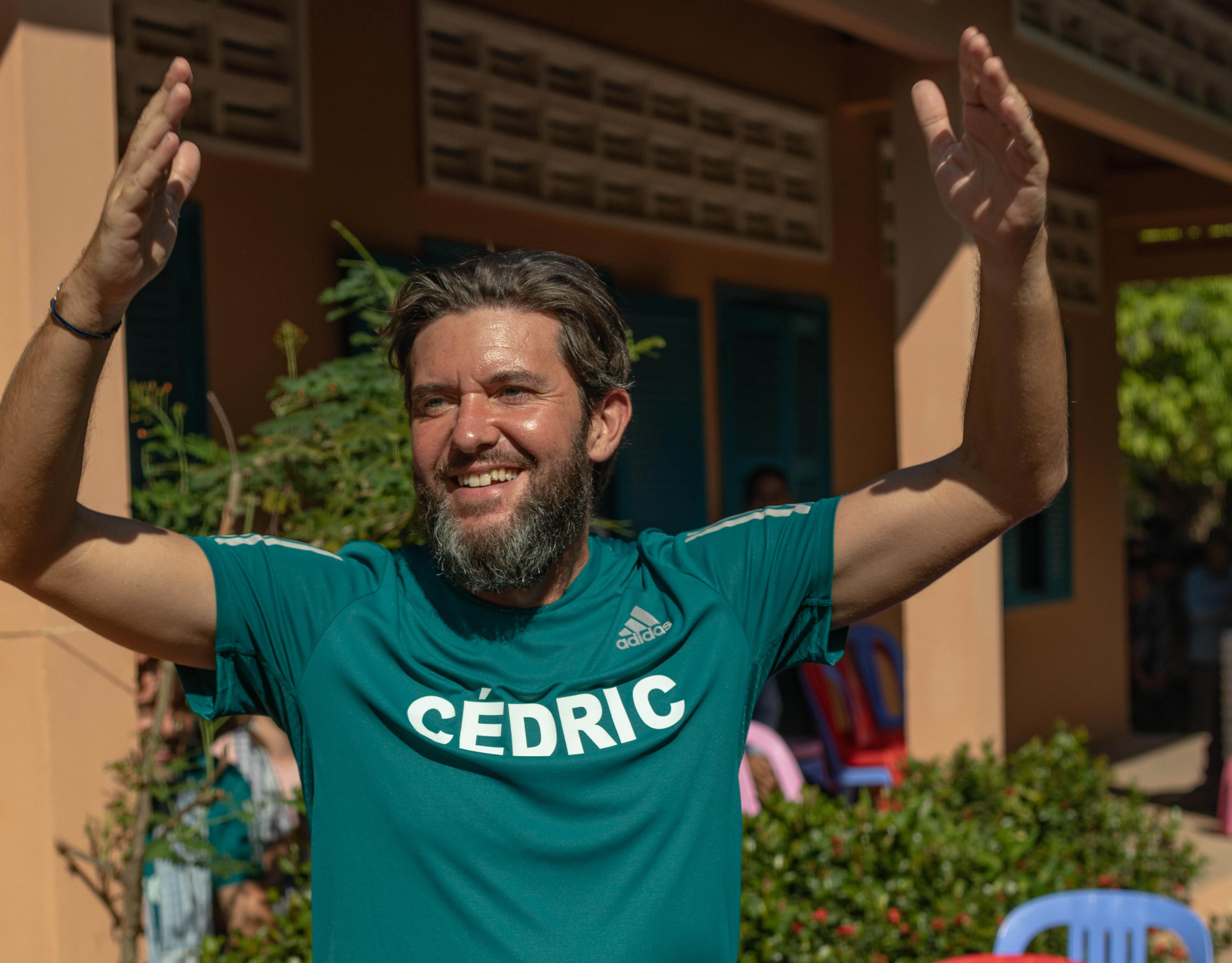 Cédric Sautour, volontaire avec adidas France, cambodge 2022